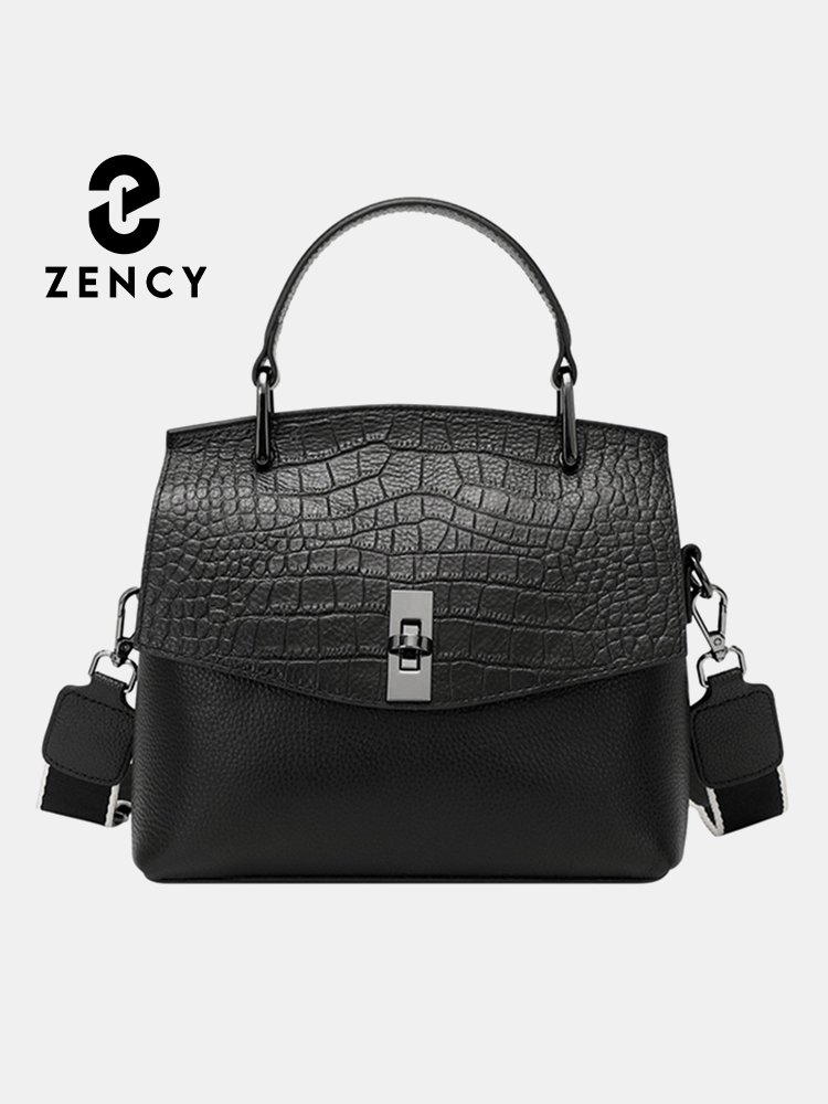 Luxury Bags Vintage - Zency-女性のための本革のハンドバッグ,ヴィンテージストーンのトートバッグ,高級ブランド,女性のクロスボディショルダーストラップ,ファッショナブル