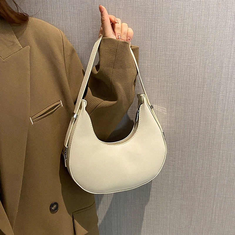Luxury Bags Supplier - 女性用脇の下バッグ 高級PUレザーショルダーバッグ 小さなクラッチハンドバッグ 財布 トラベルバッグ