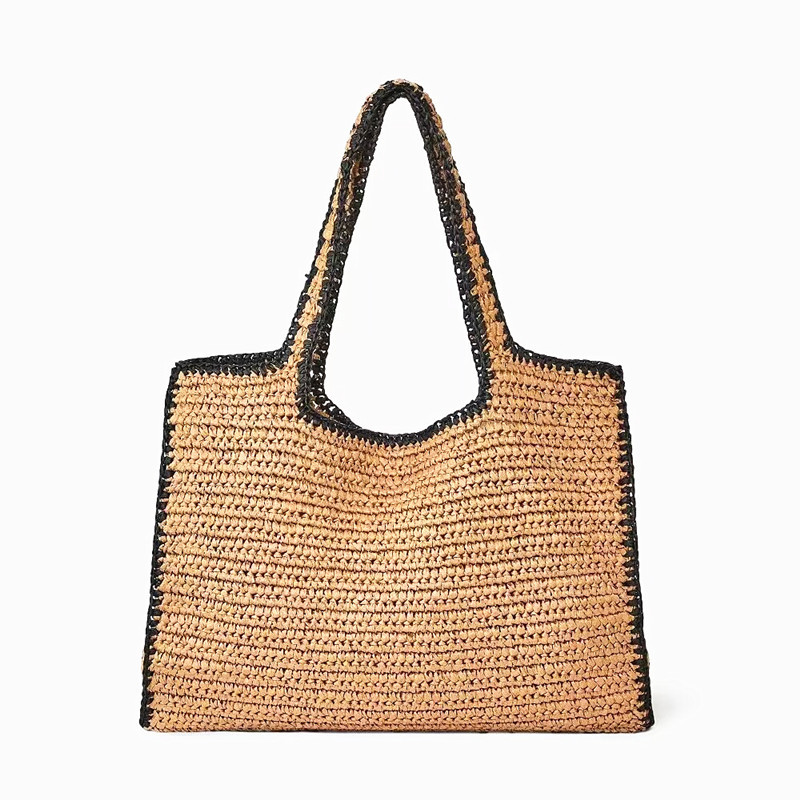 Xl Luxury Bags - ビーチトートバッグ女性のための高級ハンドバッグ財布 2026 新しいわら織りトップハンドル大容量ショルダーバッグ