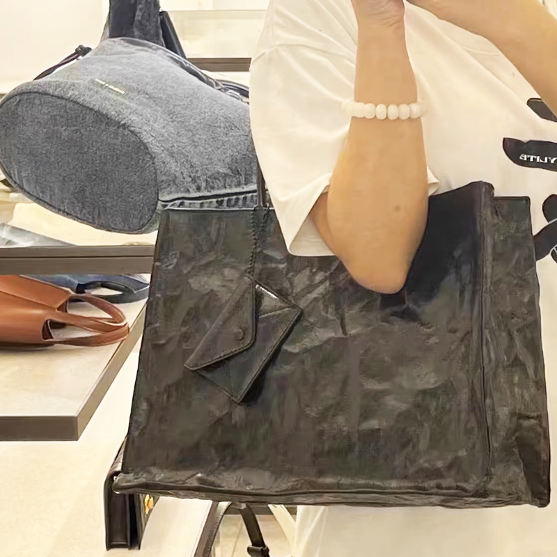 韓国カジュアルクラフト紙トートバッグ女性の高級デザイナーハン - Luxury Bags Supplier のレビューと価格