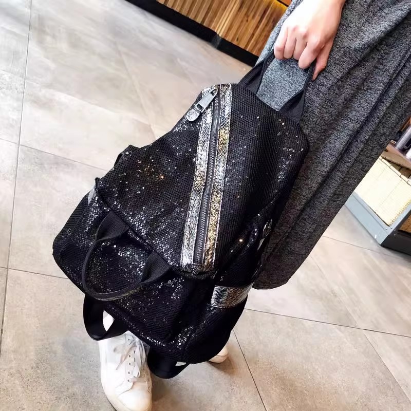 女性用スパンコールナイロンバックパック,女性用クロスボディバ - Luxury Bags Vintage のレビューと価格