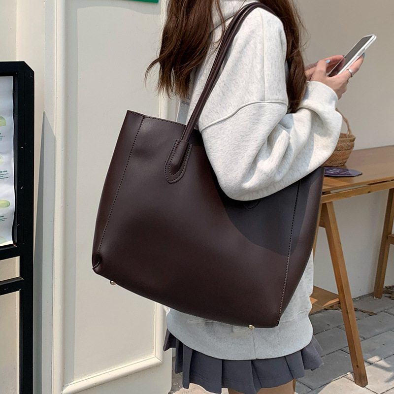ヴィンテージレディーストートバッグ、新しい韓国バージョン、大 - Luxury Bags 2026 のレビューと価格