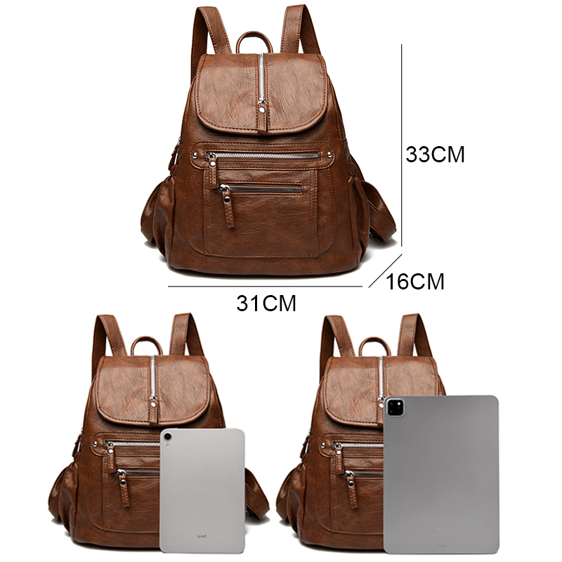 女性のための本革のバックパック,カジュアルなショルダーバッグ - Xl Luxury Bags のレビューと価格
