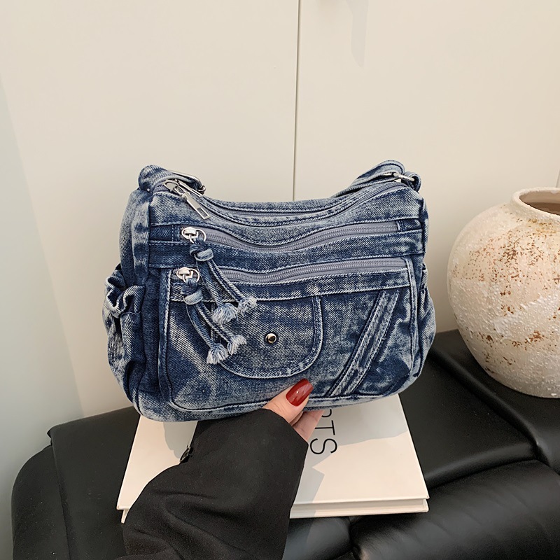 ストリートスタイル レトロ ブルーデニムバッグ 2026 夏 - Luxury Bags Vip のレビューと価格