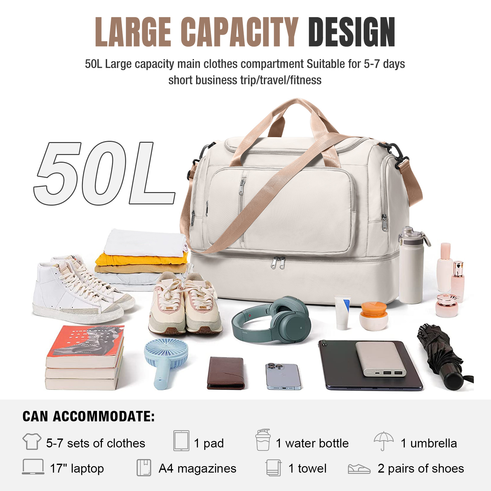 女性用パーソナルアイテムトラベルバッグ、キャンプ必需品、女性 - Luxury Bags Consignment のレビューと価格
