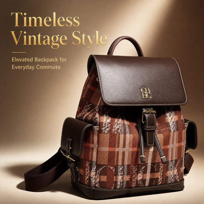 CHHC ファッションカラーブロックバックパックデート多用途 - Luxury Bags For Women のレビューと価格