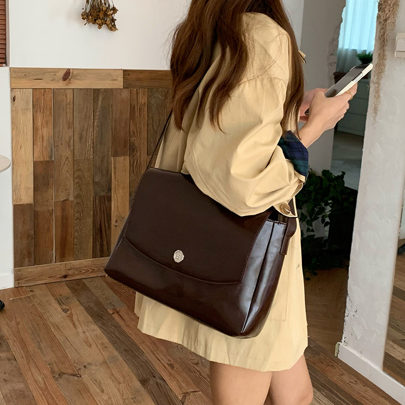Cgcbag-女性用のビンテージスタイルの合成皮革バッグ,大 - Luxury Bags Vintage のレビューと価格